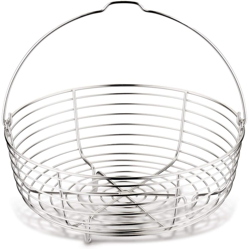 Lagostina Briosa Lagoeasy'Up Pentola a Pressione, 7 L, Acciaio Inox 18/10 & Cestello in filo, Accessorio per Pentola a Pressione capacità 7/9 Litri, Acciaio Inox, Diametro 19 cm - 7L Lagostina Briosa Lagoeasy'Up Pentola a Pressione, 7 L, Acciaio Inox 18/10 & Cestello in filo, Accessorio per Pentola a Pressione capacità 7/9 Litri, Acciaio Inox, Diametro 19 cm - 7L