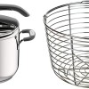 Lagostina Briosa Lagoeasy'Up Pentola a Pressione, 7 L, Acciaio Inox 18/10 & Cestello in filo, Accessorio per Pentola a Pressione capacità 7/9 Litri, Acciaio Inox, Diametro 19 cm - 7L