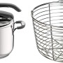 Lagostina Briosa Lagoeasy'Up Pentola a Pressione, 7 L, Acciaio Inox 18/10 & Cestello in filo, Accessorio per Pentola a Pressione capacità 7/9 Litri, Acciaio Inox, Diametro 19 cm - 7L