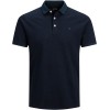 JACK & JONES Polo Plain Shirt Collar Polo - 6XL Plus Marina JACK & JONES Polo Plain Shirt Collar Polo - 6XL Plus Marina