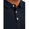 JACK & JONES Polo Plain Shirt Collar Polo - 6XL Plus Marina JACK & JONES Polo Plain Shirt Collar Polo - 6XL Plus Marina