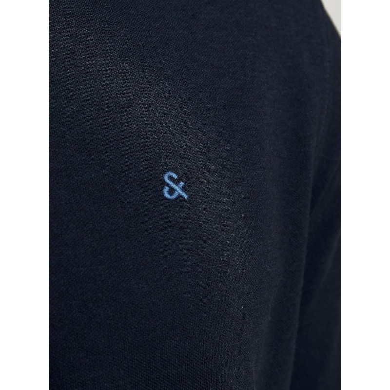 JACK & JONES Polo Plain Shirt Collar Polo - 5XL Plus Marina JACK & JONES Polo Plain Shirt Collar Polo - 5XL Plus Marina