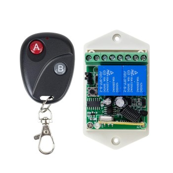 Relè con telecomando PNI CA500LR per il comando di 1 o 2 porte garage, cancelli, barriere, 2 relè, alimentazione 12V