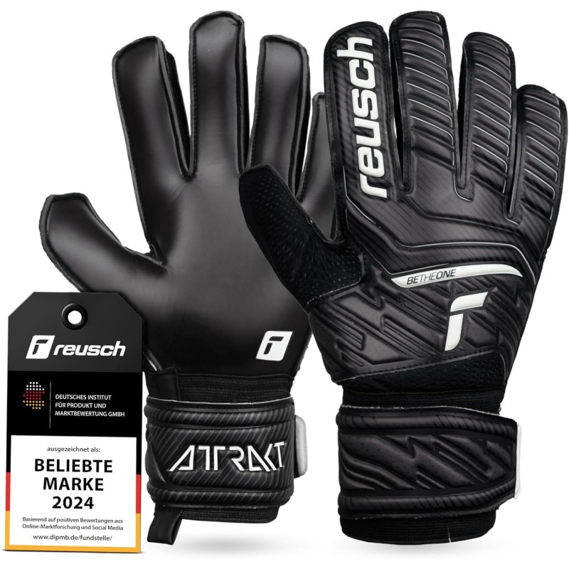 Reusch Attrakt Solid, Guanti da Portiere Unisex Adulto - 10 Nero Reusch Attrakt Solid, Guanti da Portiere Unisex Adulto - 10 Nero