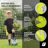 Reusch Attrakt Junior-Guanti da Portiere Unisex con Cuciture Esterne E Rivestimento Solido, Adatti per Tutte Le Superfici del Campo da Gioco, Calcio per Bambini Ragazzo - 5 giallo-blu
