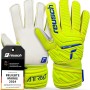 Reusch Attrakt Junior-Guanti da Portiere Unisex con Cuciture Esterne E Rivestimento Solido, Adatti per Tutte Le Superfici del Campo da Gioco, Calcio per Bambini Ragazzo - 5 giallo-blu