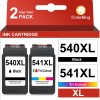 ColorKing PG-540XL CL-541XL Compatibile per Cartucce Canon 540 541 XL