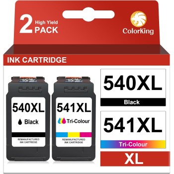 ColorKing PG-540XL CL-541XL Compatibile per Cartucce Canon 540 541 XL