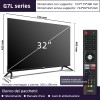 CHiQ L32G7L, 32 Pollici Smart TV, Android 11, HD, Frameless TV, Netflix, Prime Video, Youtube, HDR10, 2.4/5G Wi-Fi, Bluetooth5.0, Chromecast, Google Assistant, DVB-T2/T/S2 - 32” CHiQ L32G7L, 32 Pollici Smart TV, Android 11, HD, Frameless TV, Netflix, Prime Video, Youtube, HDR10, 2.4/5G Wi-Fi, Bluetooth5.0, Chromecast, Google Assistant, DVB-T2/T/S2 - 32”