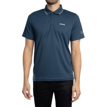 Regatta Uomo Polo Maverik V, Navy - L Blu (Moon Light Denim) Regatta Uomo Polo Maverik V, Navy - L Blu (Moon Light Denim)