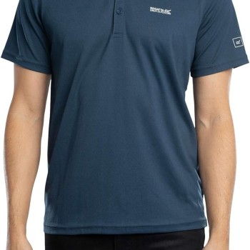 Regatta Uomo Polo Maverik V, Navy - L Blu (Moon Light Denim) Regatta Uomo Polo Maverik V, Navy - L Blu (Moon Light Denim)