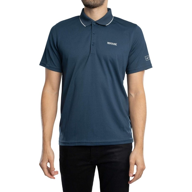 Regatta Uomo Polo Maverik V, Navy - L Blu (Moon Light Denim)