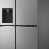 LG GSLV70PZTD Frigorifero Americano Side-by-Side, Total No Frost, 635L, Classe D, Wi-Fi, Frigorifero con Dispenser Acqua e Ghiaccio con Allaccio, Door & Linear Cooling, Platinum Silver - 635 L Grey