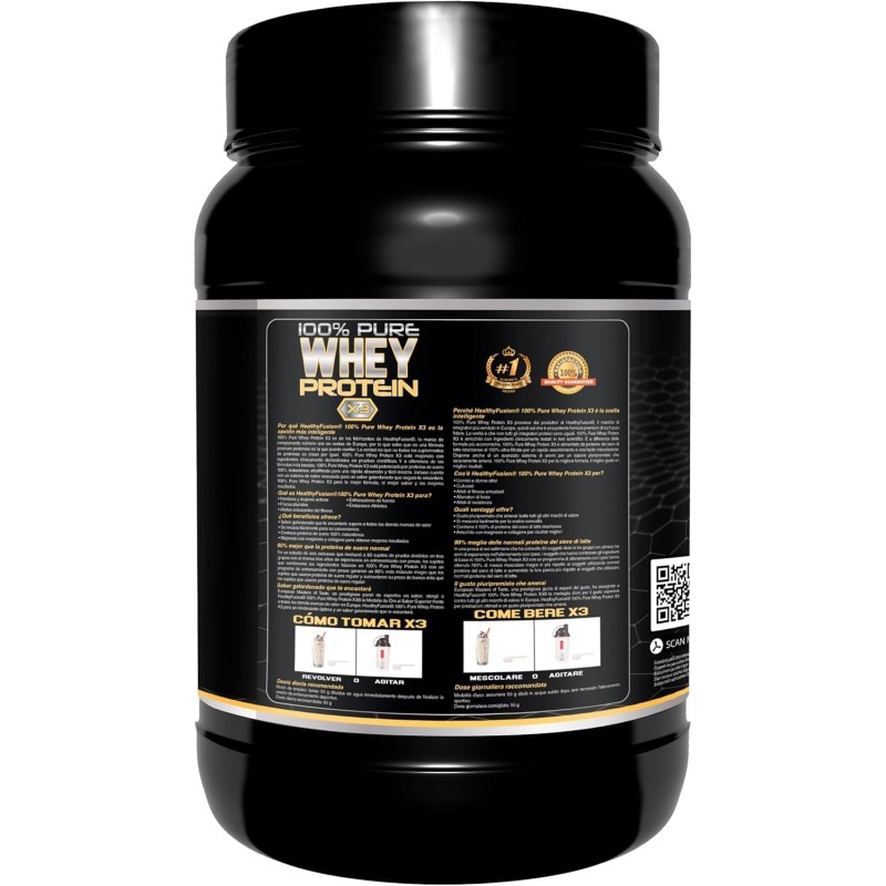 Healthy Fusion Whey Protein, Proteine del siero del latte pure con collagene e magnesio, Migliora i tuoi allenamenti, Proteggi e aumenta la massa muscolare, 1000 g di proteine (gusto biscotto) Healthy Fusion Whey Protein, Proteine del siero del latte pure con collagene e magnesio, Migliora i tuoi allenamenti, Proteggi e aumenta la massa muscolare, 1000 g di proteine (gusto biscotto)