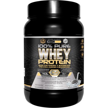 Healthy Fusion Whey Protein, Proteine ​​del siero del latte pure con collagene e magnesio, Migliora i tuoi allenamenti, Proteggi e aumenta la massa muscolare, 1000 g di proteine ​​(gusto biscotto)