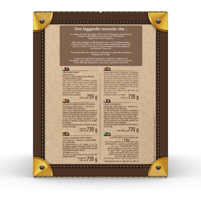 Caffè Borbone Don Carlo Compostabile, Miscela Rossa - 100 Capsule - Compatibili con le Macchine ad uso domestico Lavazza* A Modo Mio* - Miscela Rossa Caffè Borbone Don Carlo Compostabile, Miscela Rossa - 100 Capsule - Compatibili con le Macchine ad uso domestico Lavazza* A Modo Mio* - Miscela Rossa