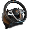 Krom K-WHEEL PRO - NXKROMKWHLPRO - Set volante, pedali e leva del cambio, palette al volante, 3 modalità di sensibilità, PC, PS3, PS4, XBOX ONE e SWITCH, nero
