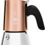 Bialetti Caffettiera New Venus 2 tazze, manico antiscottatura, non adatta all'induzione, 2 tazze (85 ml), acciaio inossidabile, colore - rame, potenza - 3600 - 2 tazze