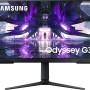 Samsung Monitor Gaming Odyssey G3 (S27AG322), Flat, 27", 1920x1080 (Full HD), VA, 165 Hz, 1 ms, FreeSync Premium, HDMI, Display Port, Ingresso Audio, HAS, Pivot, Flicker Free, Eye Saver Mode - 27''