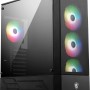 MSI MAG FORGE 112R Mid-Tower PC Case - Vetro temperato, ATX Micro-ATX Mini-ITX, pannello fronte Mesh - 112R / ATX