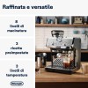 De'Longhi LA SPECIALISTA ARTE EC9155.MB Macchina da caffè Manuale, 3 Ricette Preimpostate, Controllo Attivo della Temperatura, 8 Livelli di Macinazione, Lancia MyLatte Art, incluso KIT BARISTA, Nera - Argento Nero De'Longhi LA SPECIALISTA ARTE EC9155.MB Macchina da caffè Manuale, 3 Ricette Preimpostate, Controllo Attivo della Temperatura, 8 Livelli di Macinazione, Lancia MyLatte Art, incluso KIT BARISTA, Nera - Argento Nero