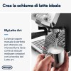 De'Longhi LA SPECIALISTA ARTE EC9155.MB Macchina da caffè Manuale, 3 Ricette Preimpostate, Controllo Attivo della Temperatura, 8 Livelli di Macinazione, Lancia MyLatte Art, incluso KIT BARISTA, Nera - Argento Nero De'Longhi LA SPECIALISTA ARTE EC9155.MB Macchina da caffè Manuale, 3 Ricette Preimpostate, Controllo Attivo della Temperatura, 8 Livelli di Macinazione, Lancia MyLatte Art, incluso KIT BARISTA, Nera - Argento Nero