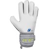 Reusch Attrakt Grip Finger Support Guanti da portiere per adulti con protezione delle dita per tutte le superfici dei campi da gioco - 9 grigio-blu-giallo