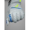 Reusch Attrakt Grip Finger Support Guanti da portiere per adulti con protezione delle dita per tutte le superfici dei campi da gioco - 9 grigio-blu-giallo