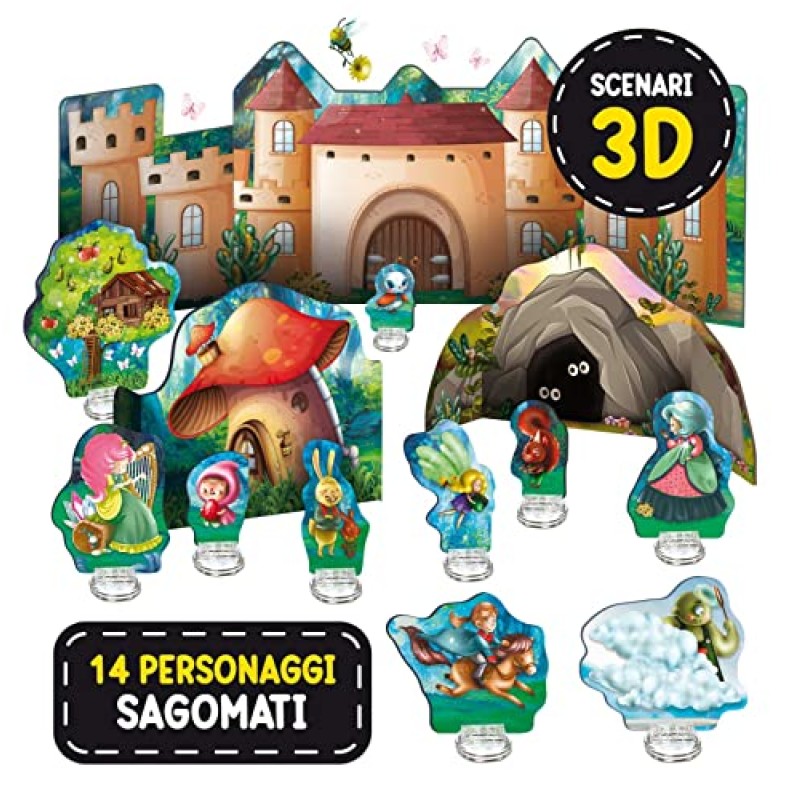 Liscianigiochi- Montessori l'Inventafavole del Mondo Fantastico, 95216