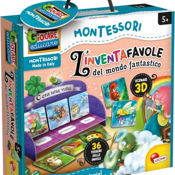 Liscianigiochi- Montessori l'Inventafavole del Mondo Fantastico, 95216