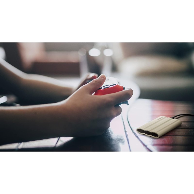 Samsung MU-PE1T0R/EU T7 Shield SSD Portatile da 1TB, USB 3.2 Gen.2, blu,compatibile con Mac, iPhone e iPad - 1 TB Blu