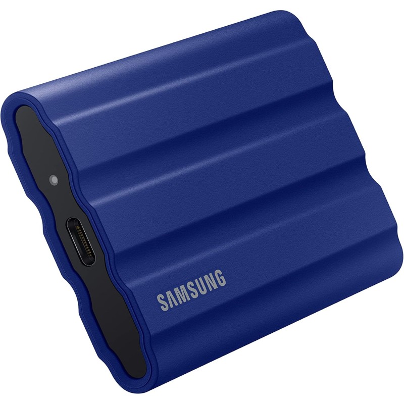 Samsung MU-PE1T0R/EU T7 Shield SSD Portatile da 1TB, USB 3.2 Gen.2, blu,compatibile con Mac, iPhone e iPad - 1 TB Blu