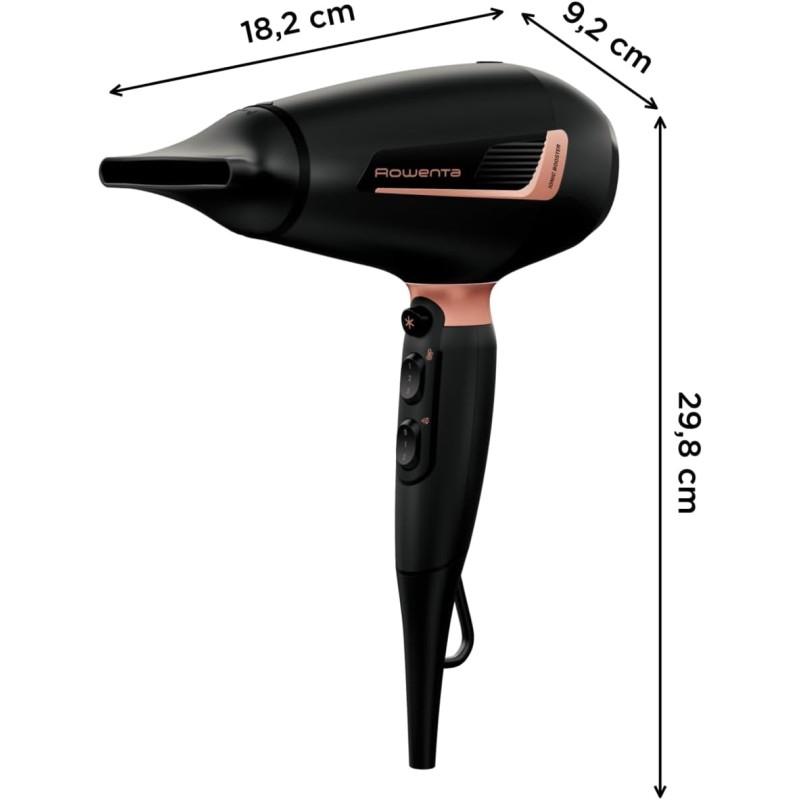 Rowenta Cv8830 Pro Expert, Asciugacapelli, 2200 W, Generatore Di Ioni, Accessori Per Styling, Impostazioni Personalizzate, Ergonomico, Nero - Nero/Oro Rowenta Cv8830 Pro Expert, Asciugacapelli, 2200 W, Generatore Di Ioni, Accessori Per Styling, Impostazioni Personalizzate, Ergonomico, Nero - Nero/Oro
