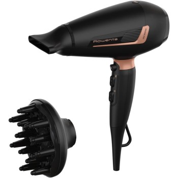 Rowenta Cv8830 Pro Expert, Asciugacapelli, 2200 W, Generatore Di Ioni, Accessori Per Styling, Impostazioni Personalizzate, Ergonomico, Nero - Nero/Oro