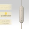 SONY WI-C100 - Cuffie Wireless Bluetooth, Fino a 25 Ore di Autonomia, Microfono Integrato per Telefonate, Compatibile con Assistente Vocale (Crema) - Crema