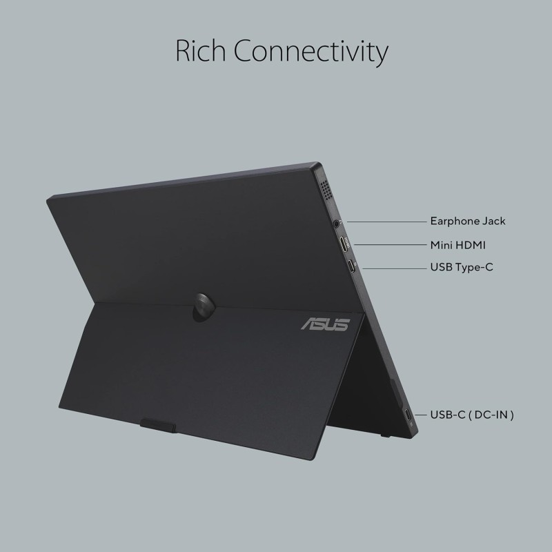 ASUS ZenScreen GO Monitor da Gaming Portatile 15.6” 1080P FHD (MB16AWP) - Monitor da Viaggio IPS USB-C e HDMI, Mirroring Wireless, Cavalletto Integrato, Monitor Esterno per Laptop, Macbook e Telefono ASUS ZenScreen GO Monitor da Gaming Portatile 15.6” 1080P FHD (MB16AWP) - Monitor da Viaggio IPS USB-C e HDMI, Mirroring Wireless, Cavalletto Integrato, Monitor Esterno per Laptop, Macbook e Telefono