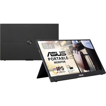 ASUS ZenScreen GO Monitor da Gaming Portatile 15.6” 1080P FHD (MB16AWP) - Monitor da Viaggio IPS USB-C e HDMI, Mirroring Wireless, Cavalletto Integrato, Monitor Esterno per Laptop, Macbook e Telefono