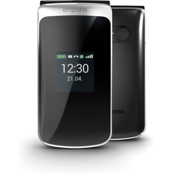 Emporia TOUCHsmart.2 - New Edition, Telefono cellulare 4G per Anziani, tasto dedicato per WhatsApp e app di messagistica, Volume alto, Display 3.25" a colori, Basetta di ricarica, Nero (Italia) Emporia TOUCHsmart.2 - New Edition, Telefono cellulare 4G per Anziani, tasto dedicato per WhatsApp e app di messagistica, Volume alto, Display 3.25" a colori, Basetta di ricarica, Nero (Italia)