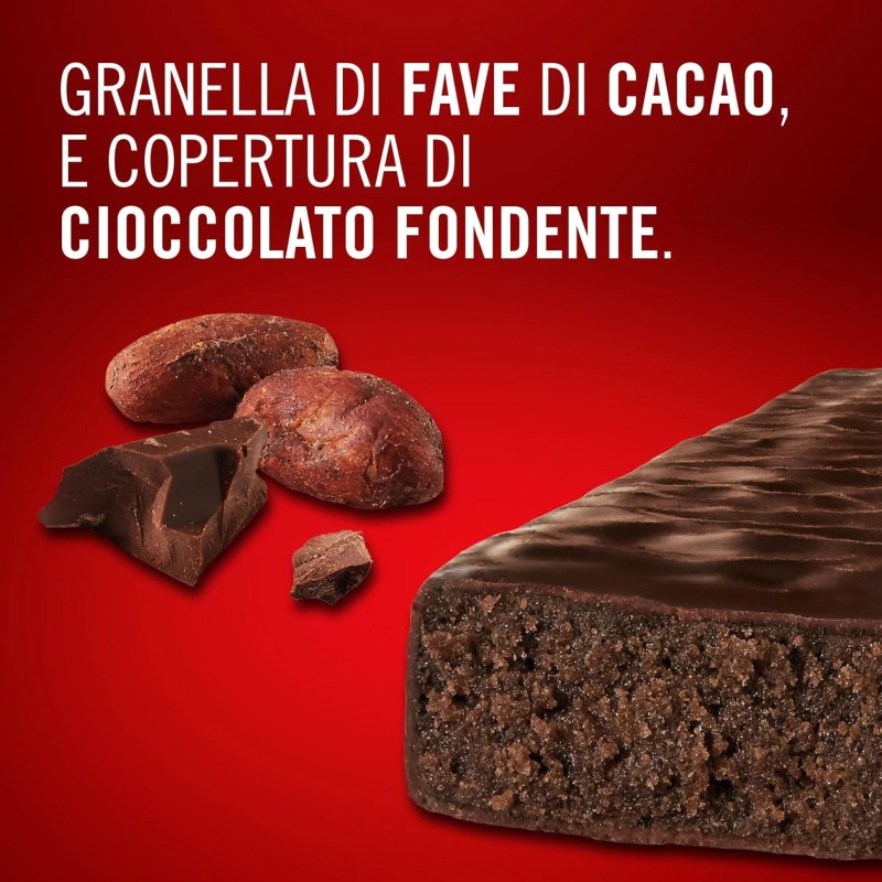 Enervit, Protein Bar 50% Dark Choco, Barrette Proteiche, 20g di Proteine, Low Sugar, con Vitamina D e B6, Gusto Cioccolato Fondente, Per il Recupero Dopo lo Sport, Senza Glutine, 12 Barrette da 40g