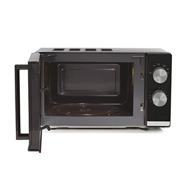 Candy Moderna Forno a Microonde 20 Litri, 700W, 6 Livelli di Potenza, Funzione Defrost, Timer e Segnale Acustico di Fine Cottura, Libera Installazione, 45,2 x 34,6 x 26,2 cm, Nero - CMW20TNMB