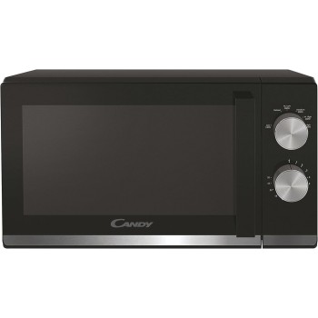 Candy Moderna Forno a Microonde 20 Litri, 700W, 6 Livelli di Potenza, Funzione Defrost, Timer e Segnale Acustico di Fine Cottura, Libera Installazione, 45,2 x 34,6 x 26,2 cm, Nero - CMW20TNMB