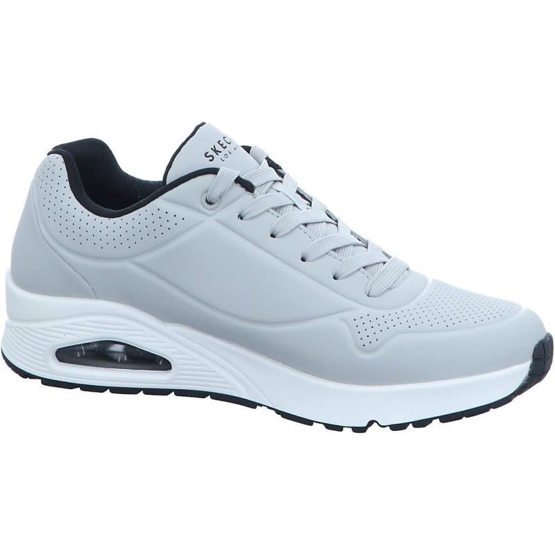 Skechers Uno Stand On Air, Scarpe da Ginnastica Uomo - 44 EU Light Gray Durabuck Black Trim Skechers Uno Stand On Air, Scarpe da Ginnastica Uomo - 44 EU Light Gray Durabuck Black Trim