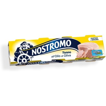 Nostromo - Tonno all'olio di oliva, 4 lattine da 70gr. Fonte di proteine, senza conservanti