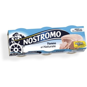 Nostromo Tonno al Naturale 70g – Confezione da 3 Lattine, Meno dell'1% di Grassi, Senza Conservanti – Tonno Magro e Proteico - 70 g (Confezione da 3)