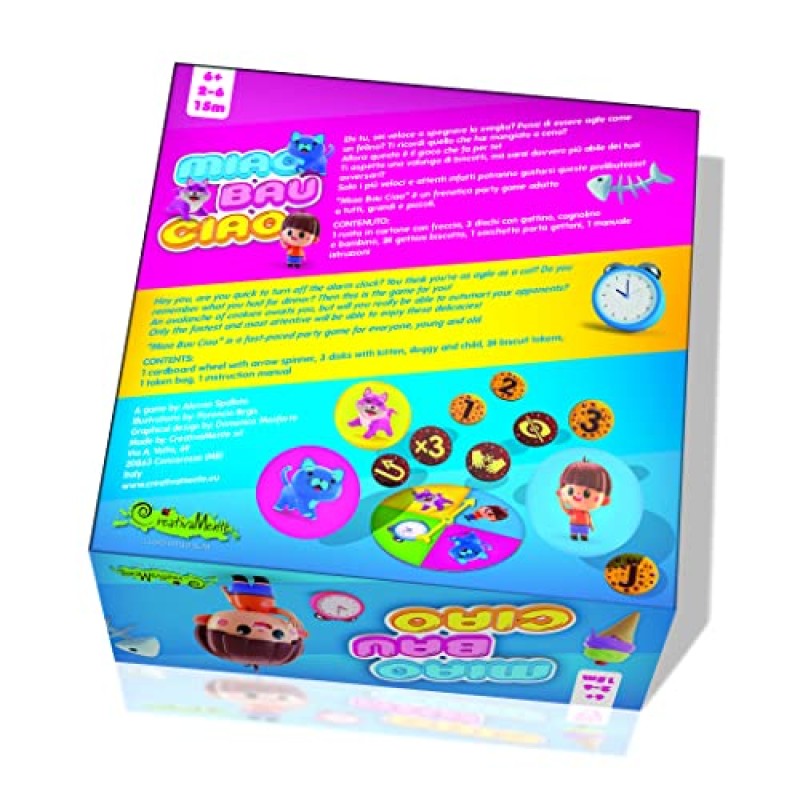 CreativaMente Miao Bau Ciao - Gioco in Scatola CreativaMente Miao Bau Ciao - Gioco in Scatola