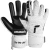 Reusch Attrakt Freegel Infinity Guanti da portiere per adulti con costruzione interna per le prestazioni dei portieri professionisti su erba sintetica - 10 bianco-nero