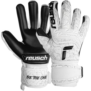 Reusch Attrakt Freegel Infinity Guanti da portiere per adulti con costruzione interna per le prestazioni dei portieri professionisti su erba sintetica - 10 bianco-nero