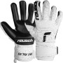 Reusch Attrakt Freegel Infinity Guanti da portiere per adulti con costruzione interna per le prestazioni dei portieri professionisti su erba sintetica - 10 bianco-nero