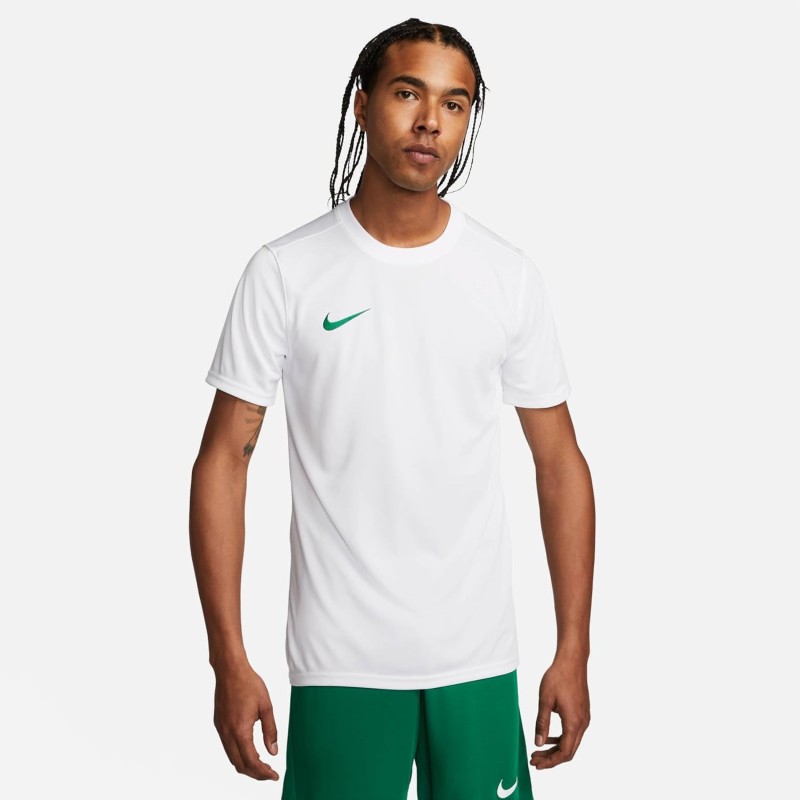 Nike M Nk Dry Tee Dfc Crew Solid - L Bianco/Verde Pino. Nike M Nk Dry Tee Dfc Crew Solid - L Bianco/Verde Pino.