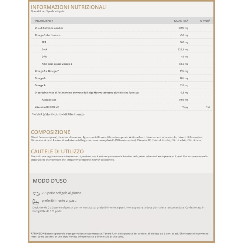 Solgar Advanced Omega D3, 120 perle softgels - Integratore alimentare con olio di salmone nordico, EPA, DHA e Vitamina D3 Solgar Advanced Omega D3, 120 perle softgels - Integratore alimentare con olio di salmone nordico, EPA, DHA e Vitamina D3